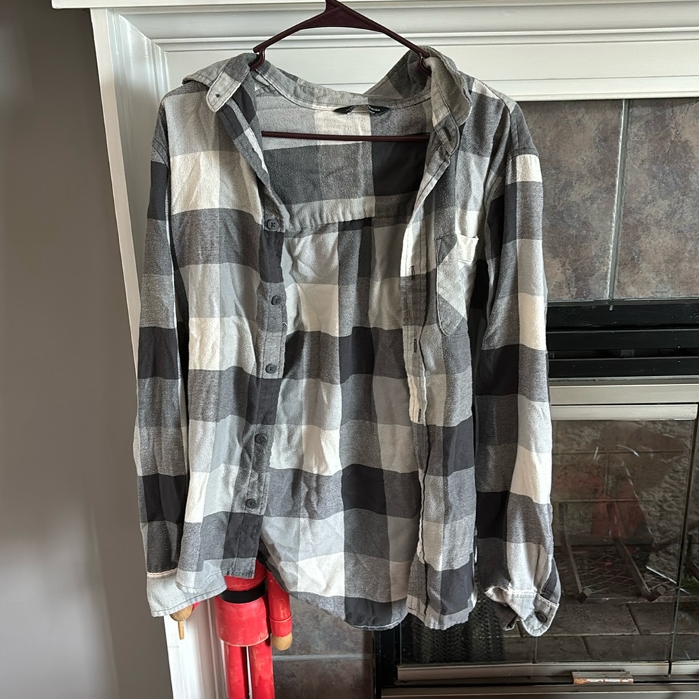 Grey Plaid Flannel